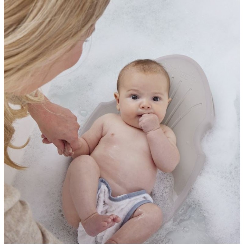 Shnuggle Αντιολισθητική βάση μπάνιου για νεογέννητο-Taupe