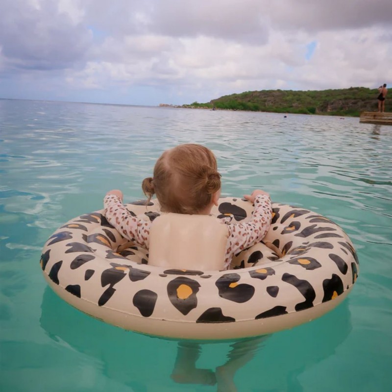 Swim Essentials: Σωσίβιο ⌀69εκ. για μωρά από 0-1 ετών - "Beige Leopard"