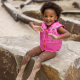 Swim Essentials: Σωσίβιο γιλέκο για παιδιά με βάρος 18-30 κιλά - "Pink Leopard"