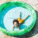 Swim Essentials: Φουσκωτή πισίνα Ø150εκ. με τρεις αεροθαλάμους για παιδιά από 3 ετών - "Green Tropical"