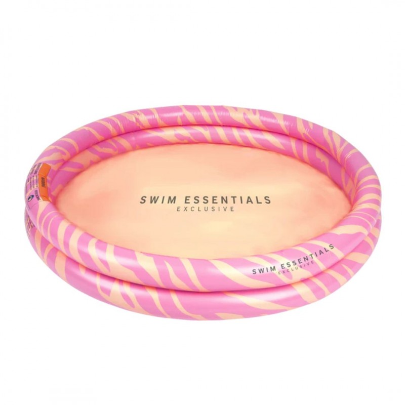 Swim Essentials: Φουσκωτή πισίνα Ø100εκ. με δύο αεροθαλάμους για μωρά από 1 έτους - "Zebra"