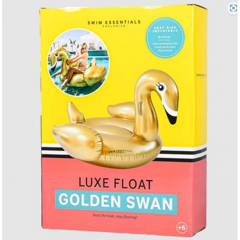 Swim Essentials: Στρώμα θαλάσσης για παιδιά από 6+ ετών - "Gold Swan"