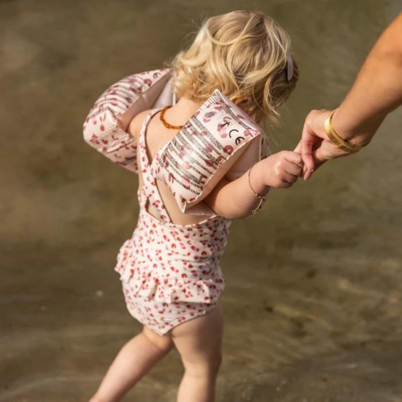 Swim Essentials: Μπρατσάκια για παιδιά από 2-6 ετών - "Old Pink Leopard"