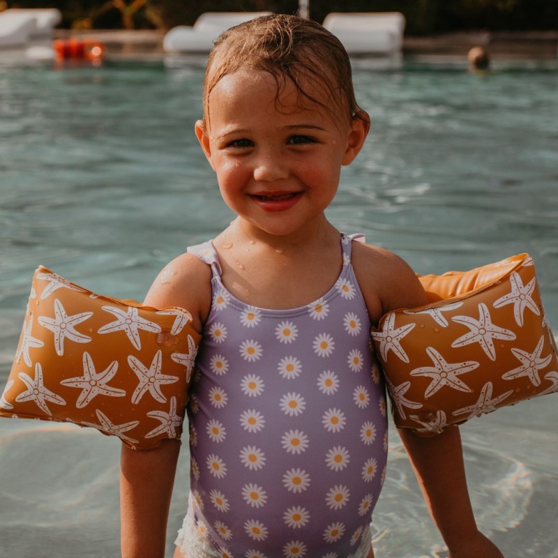 Swim Essentials: Μπρατσάκια για παιδιά από 2-6 ετών - "Lila Leopard"
