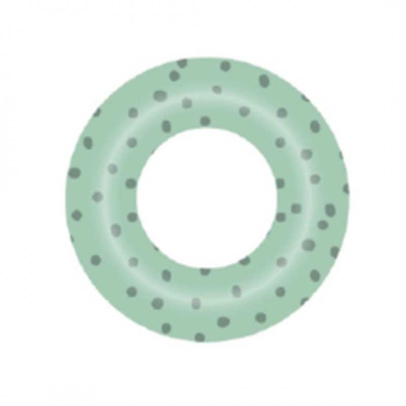 Swim Essentials: Σωσίβιο ⌀65εκ. για παιδιά από 4+ ετών - "Green with Dots"