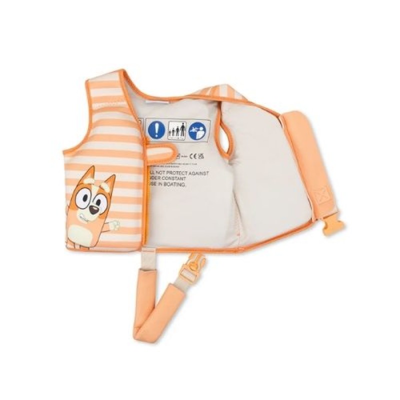 Swim Essentials: Σωσίβιο γιλέκο κολύμβησης με ιμάντα ασφαλείας για παιδιά 3-6 ετών "Bluey"