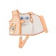 Swim Essentials: Σωσίβιο γιλέκο κολύμβησης με ιμάντα ασφαλείας για παιδιά 3-6 ετών "Bluey"