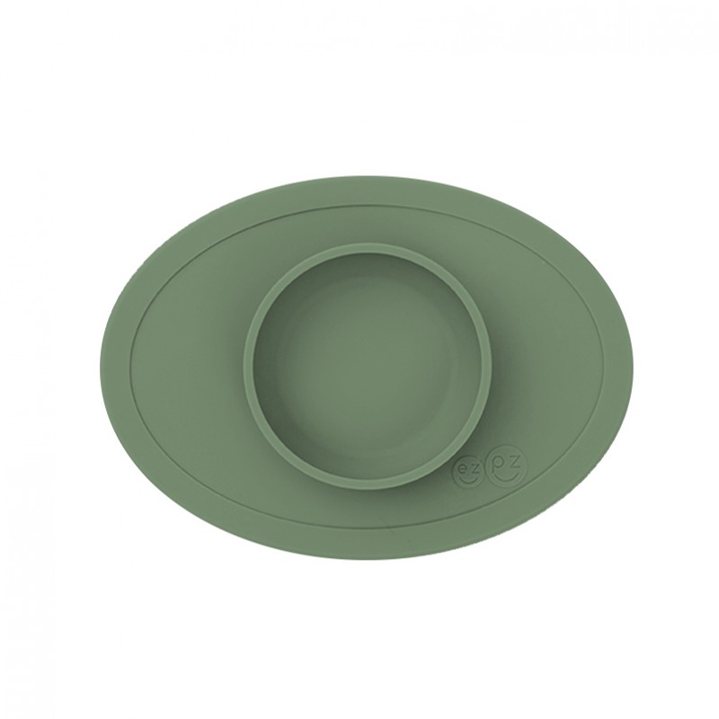 Ezpz: Εκπαιδευτικό μπολ 4+ μηνών Tiny Bowl Olive