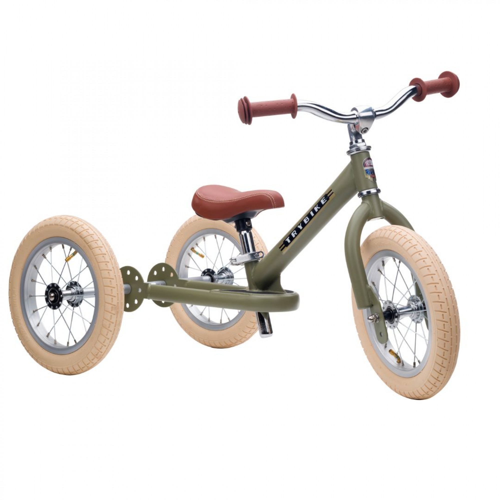 Trybike Τρίκυκλο που μετατρέπεται σε ποδήλατο ισορροπίας Vintage Πράσινο Ματ