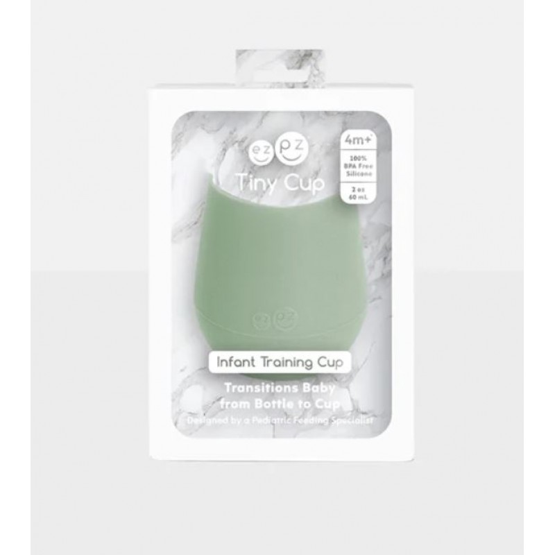 Ezpz: Εκπαιδευτικό ποτήρι 4+ μηνών Tiny Cup - Sage