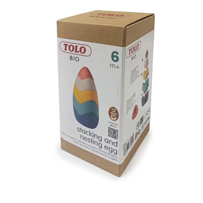 Tolo Toys: Πύργος στοίβαξης από βιοδιασπώμενο υλικό - Αυγό