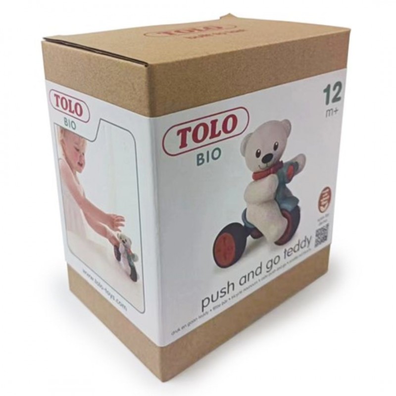 Tolo Toys: Αρκουδάκι με ποδήλατο που τρέχει από βιοδιασπώμενο υλικό