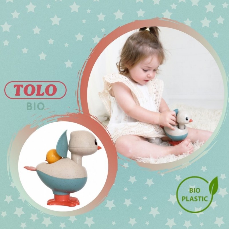 Tolo Toys: Παιχνίδι Pop up κότα και κοτοπουλάκι από βιοδιασπώμενο πλαστικό