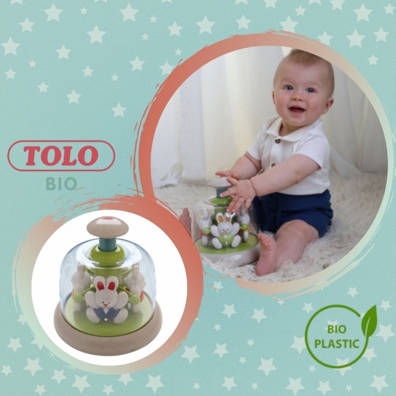 Tolo Toys: Καρουζέλ με λαγουδάκια από βιοδιασπώμενο πλαστικό