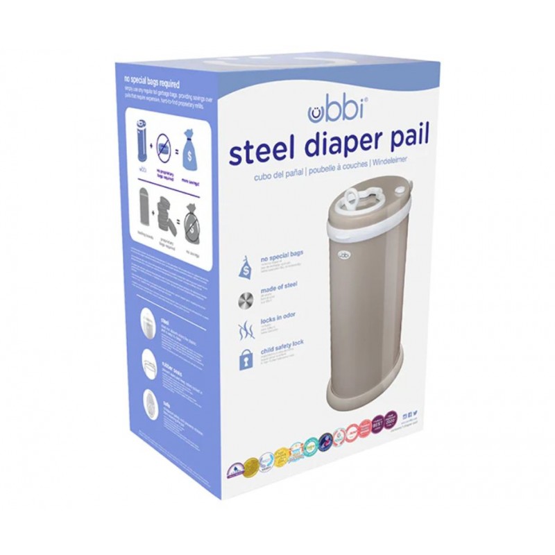 Ubbi: Κάδος απορριμμάτων για πάνες Taupe