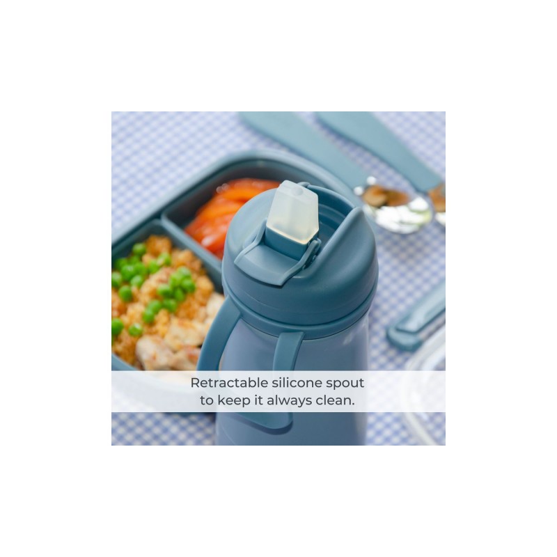 Nuvitta Παγουράκι Θερμός 350ml powder blu