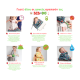 BIBaDO Πλαστική Ποδιά Coverall Highchair Bib Ocean Blue