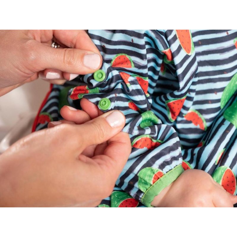 BIBaDO Πλαστική Ποδιά Coverall Highchair Bib Ocean Blue