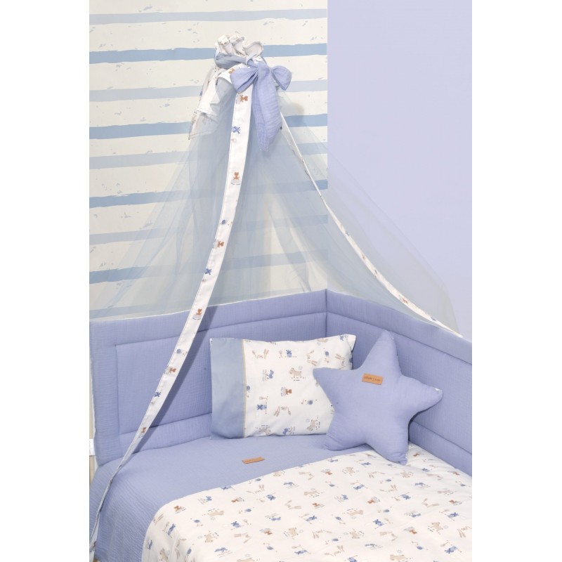 Πάπλωμα Εκρού & Παπλωματοθήκη Εμπριμέ Design 414 Oliver Baby