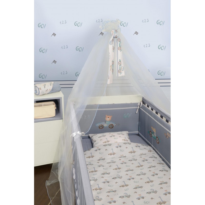 Baby Oliver Πάπλωμα & Παπλωματοθήκη 100*140cm Σχ. 421 Μπλε Ραφ