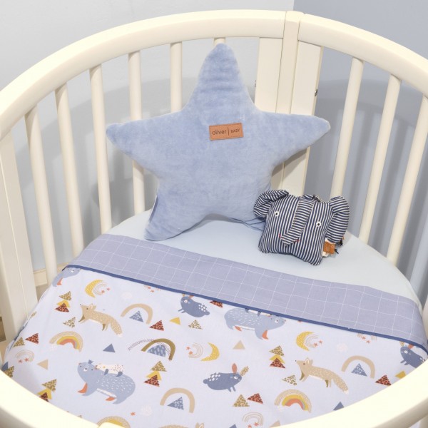 Σετ 2 Σεντόνια Λίκνου - Design 411 Oliver Baby