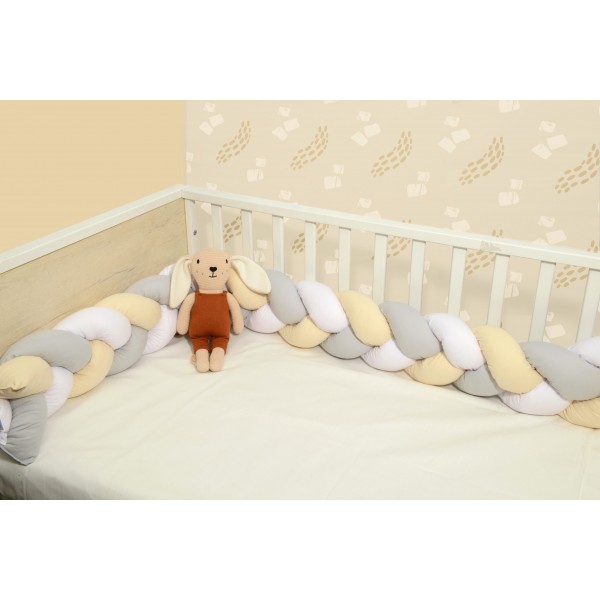 Πλεξούδα τριπλή βαμβακερή 20X200 με ειδική εσωτερική επένδυση Design 3145 Oliver Baby