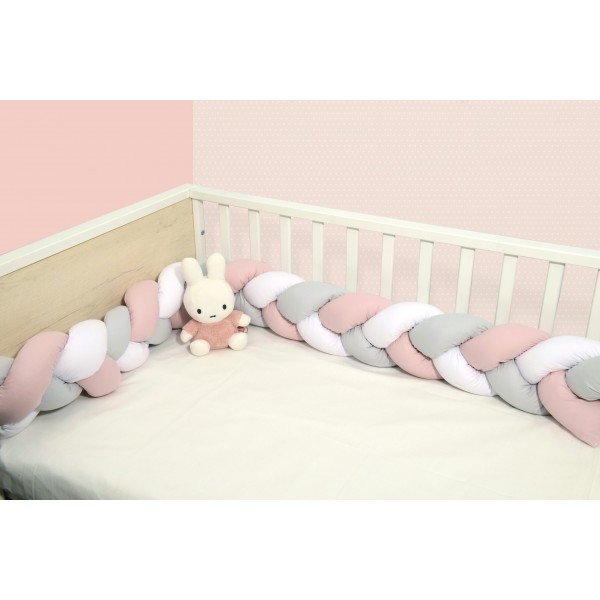 Πλεξούδα τριπλή βαμβακερή 20X200 με ειδική εσωτερική επένδυση Design 3165 Oliver Baby