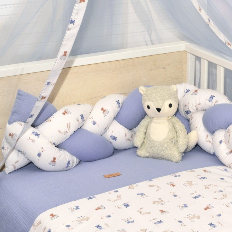 Πλεξούδα Τριπλή Βαμβακερή 20x200cm Design 414 Oliver Baby