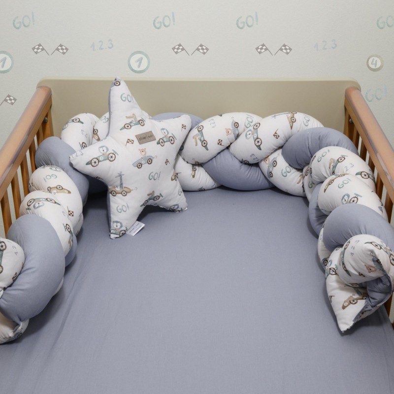 Baby Oliver Πλεξούδα Τριπλής Όψης 20*200cm Σχ. 421 Μπλε Ραφ