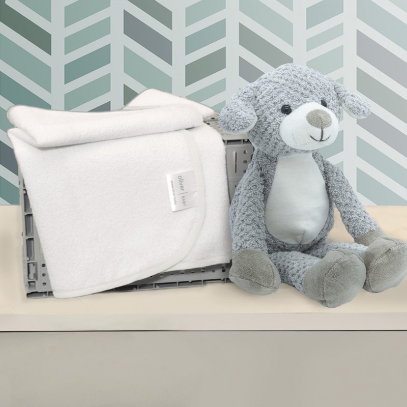 Σελτεδάκι 40x60cm 300gr/sm Με Γκρι Ρέλι - Oliver Baby