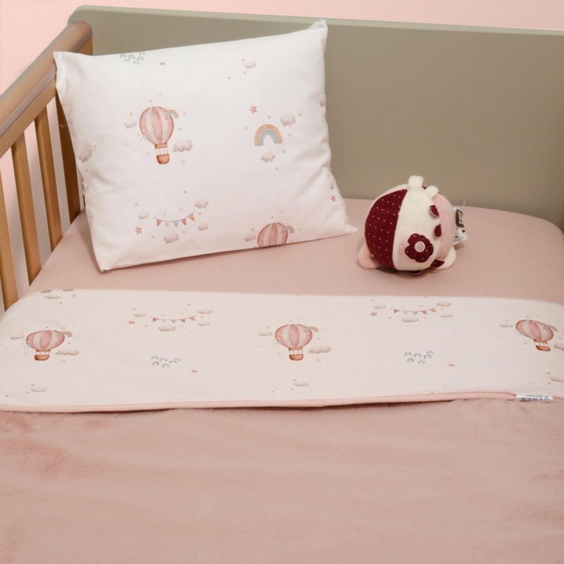 Baby Oliver Minky Κουβέρτα Κούνιας Διπλής Όψης 100cm *150cm Σχ. 422 Σάπιο Μήλο