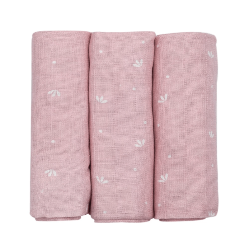 Σετ 3 Πάνες Μουσελίνας - Ροζ - Trois Kilos Sept