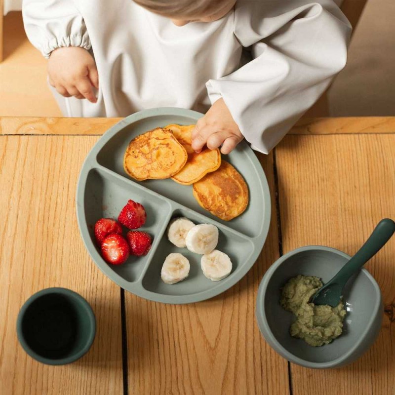 Σετ 2 Κουταλάκια Σιλικόνης - Green&Dark Green - Trois Kilos Sept