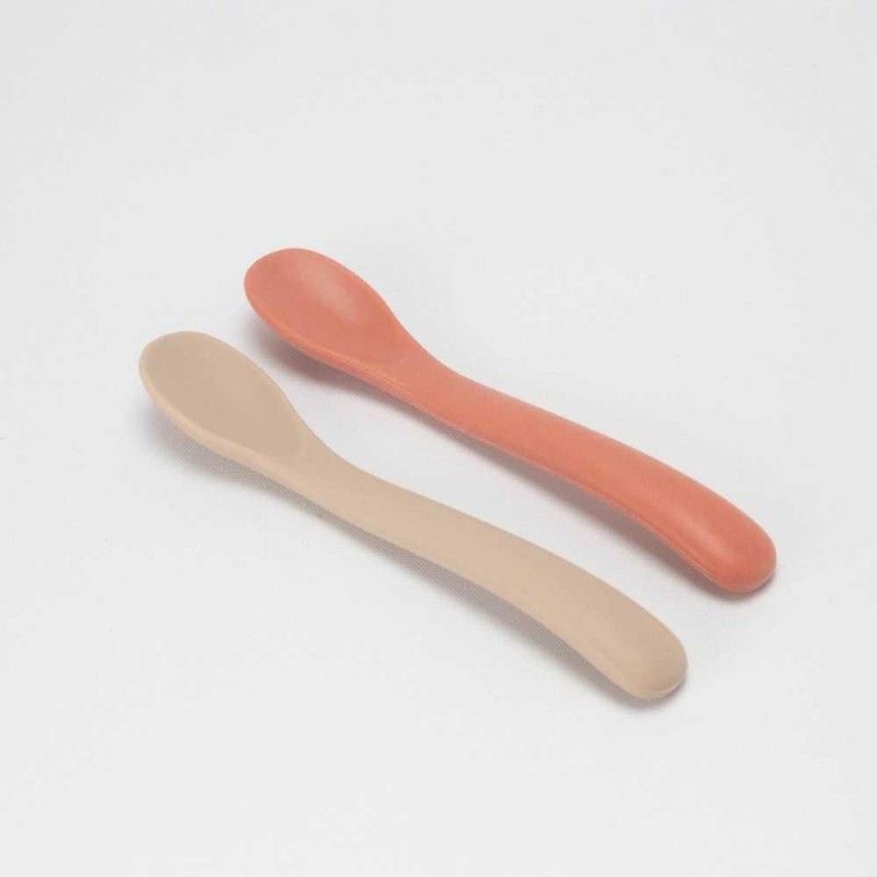 Σετ 2 Κουταλάκια Σιλικόνης - Teracotta&Sand - Trois Kilos Sept