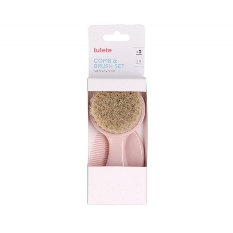 Σετ Βουρτσάκι και Χτενάκι - Ροζ - Tutete