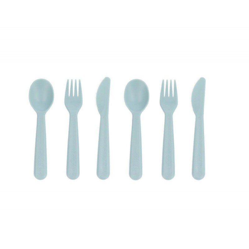 Σετ 6 τεμ. Κουτάλι-Μαχαίρι-Πηρούνι - Σιέλ - Tutete