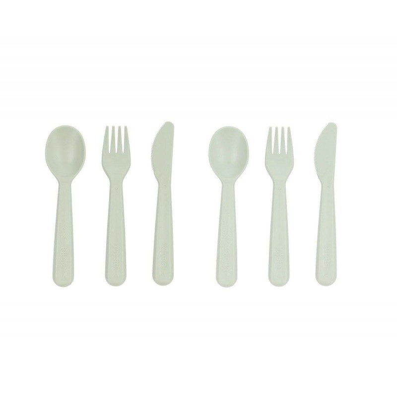 Σετ 6 τεμ. Κουτάλι-Μαχαίρι-Πηρούνι - Mέντα - Tutete