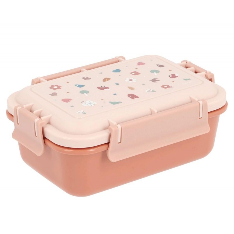 Μεγάλο Φαγητοδοχείο με Καπάκι Ασφαλείας Geometric Nature - Tutete