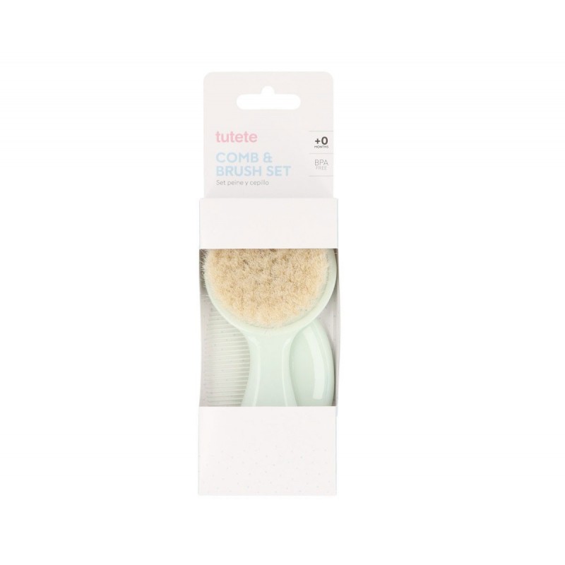 Σετ Βουρτσάκι και Χτενάκι - Μέντα - Tutete