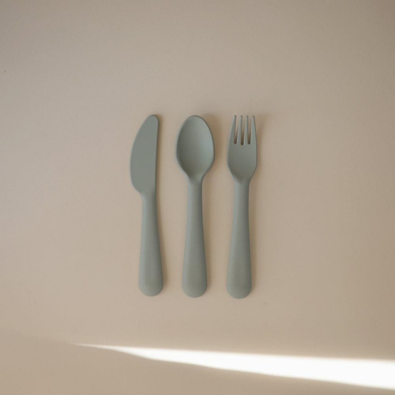 Σετ Κουτάλι Μαχαίρι Πηρούνι PP  Sage - Mushie