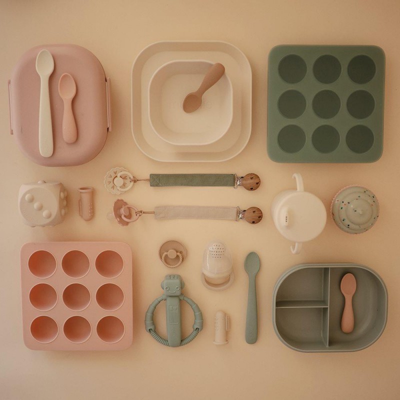 Παγοθήκη Φαγητού 9 θέσεων 45 ml Σιλικόνης  Μέντα - Mushie