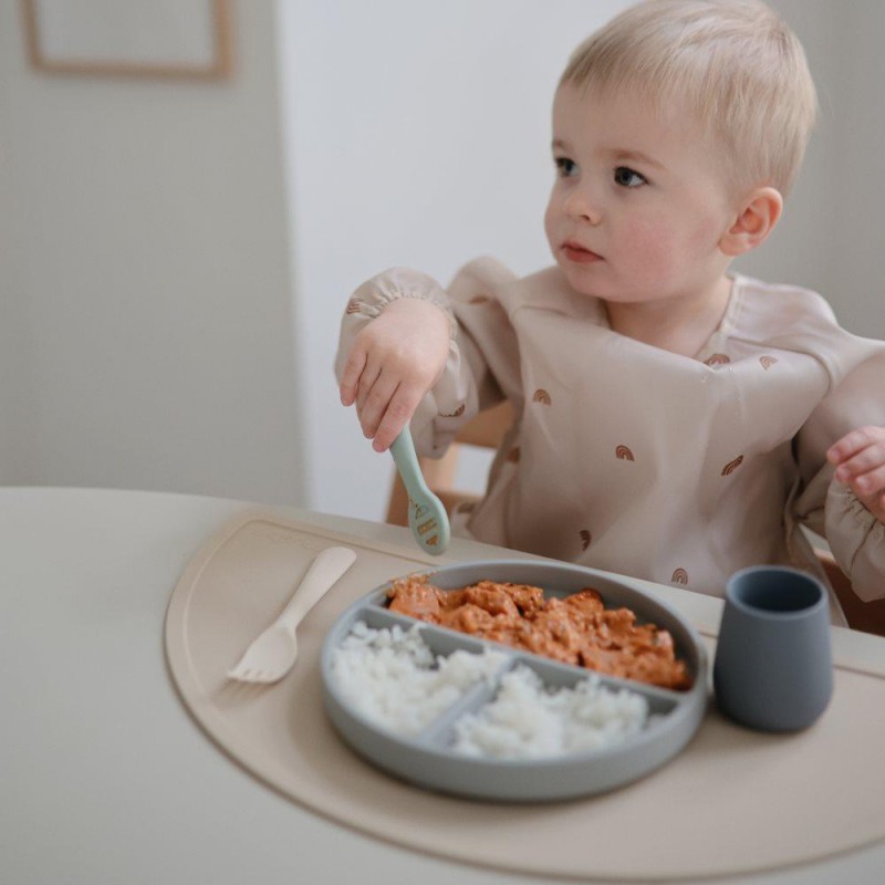 Ποτηράκι Σιλικόνης με Ανάγλυφο Σχέδιο Blue - Mushie