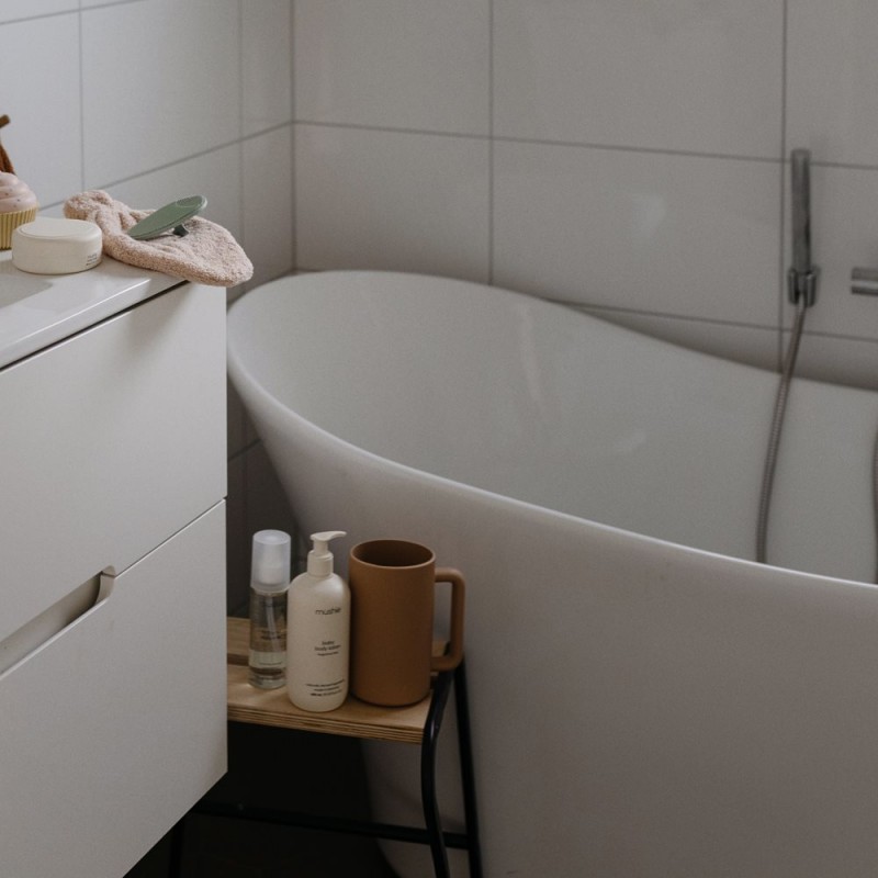 Κανάτα Σιλικόνης για το Μπάνιο Cambridge Blue - Mushie