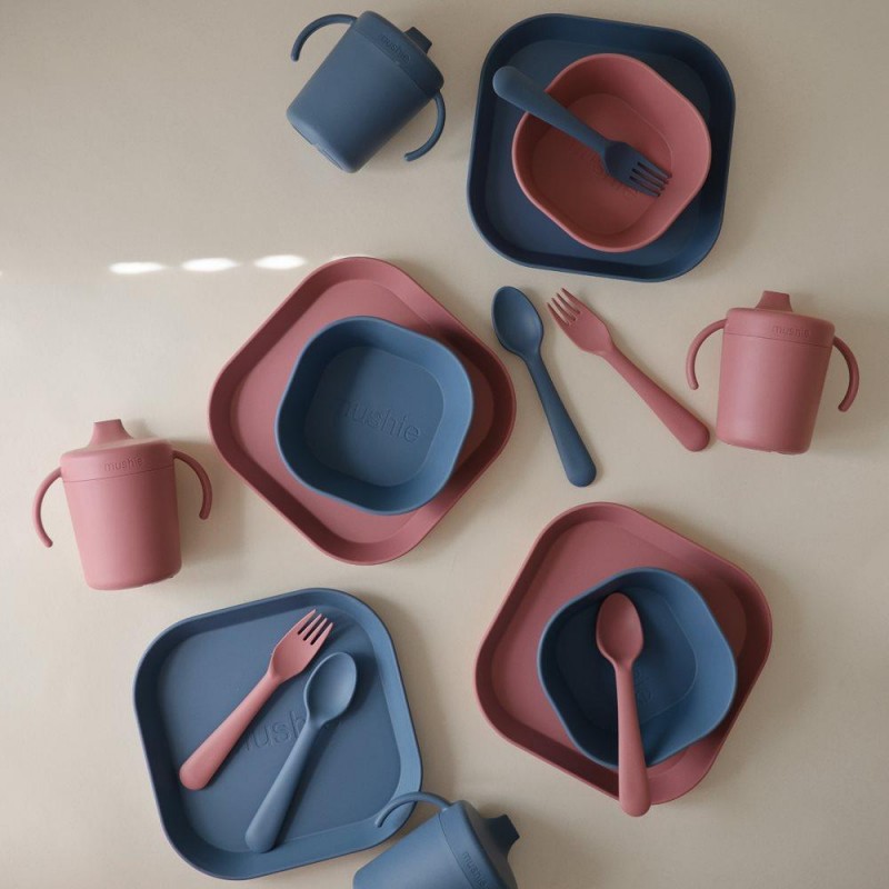 Σετ Κουτάλι Μαχαίρι Πηρούνι PP Dusty Rose - Mushie