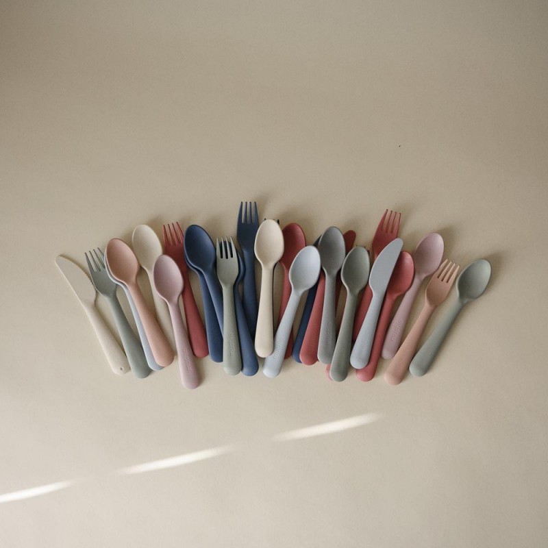 Σετ Κουτάλι Μαχαίρι Πηρούνι PP Dusty Rose - Mushie