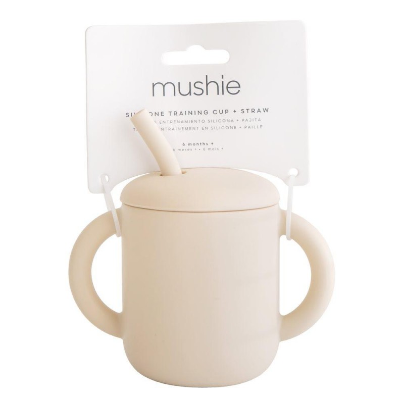 Mushie Σιλικονούχο Εκπαιδευτικό Ποτηράκι Με Χερούλια Και Καλαμάκι Για 6+ Μηνών 175ml Fairy Mice