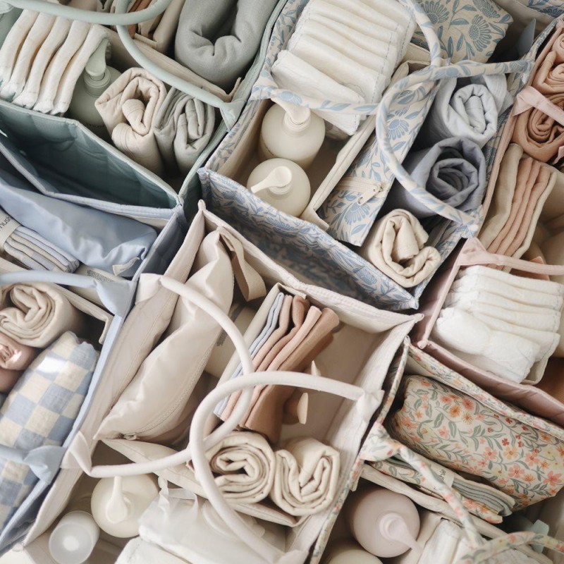 Καλάθι Αλλαγής Πάνας με Χερούλια - Roman Green - Mushie