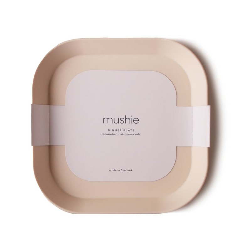 Σετ 2 Πιάτα PP Τετράγωνα Ivory - Mushie