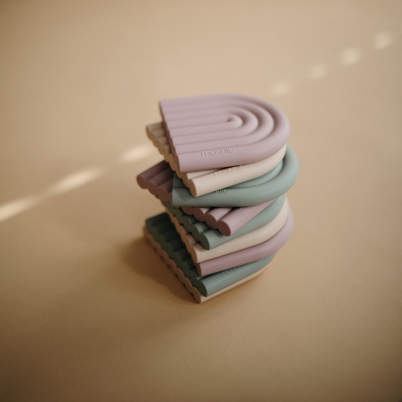 Μασητικό Παιχνιδάκι Rainbow Mauve - Mushie