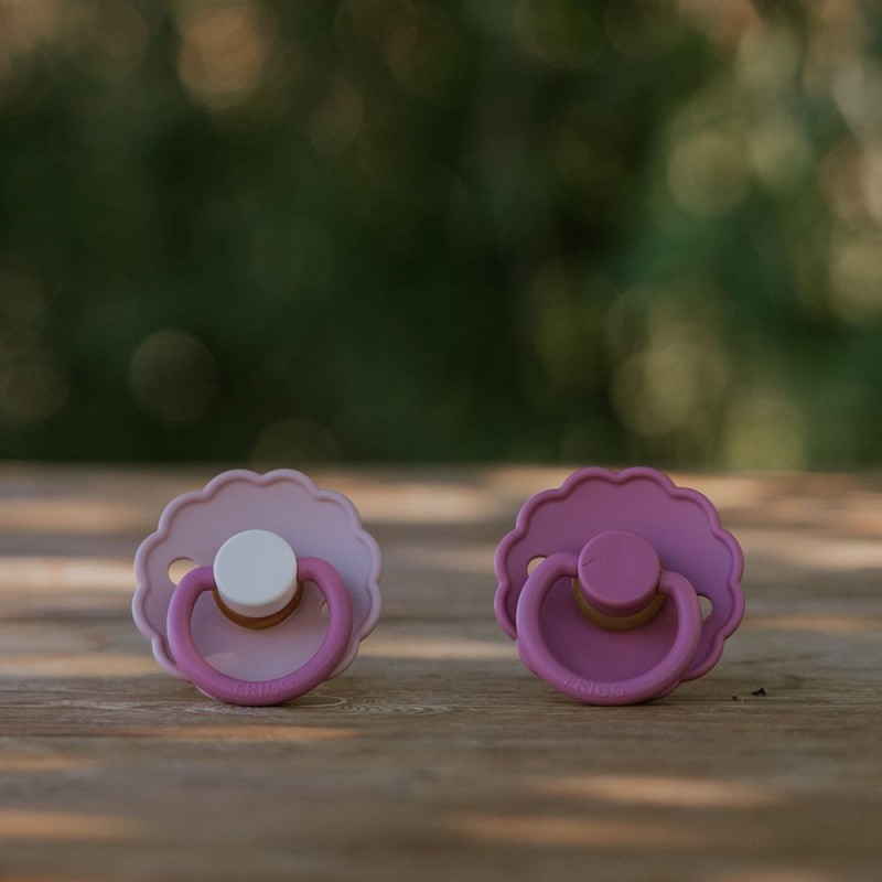 Σετ 2 Πιπίλες Σιλικόνης FRIGG Daisy - Peony/Cedar - 0-6 Μηνών